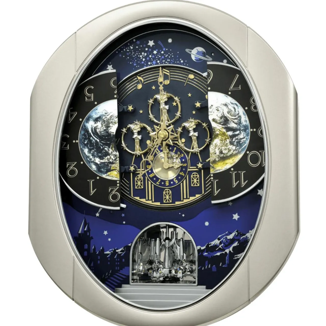 Peaceful Cosmos II Clock<Rhythm Clocks New