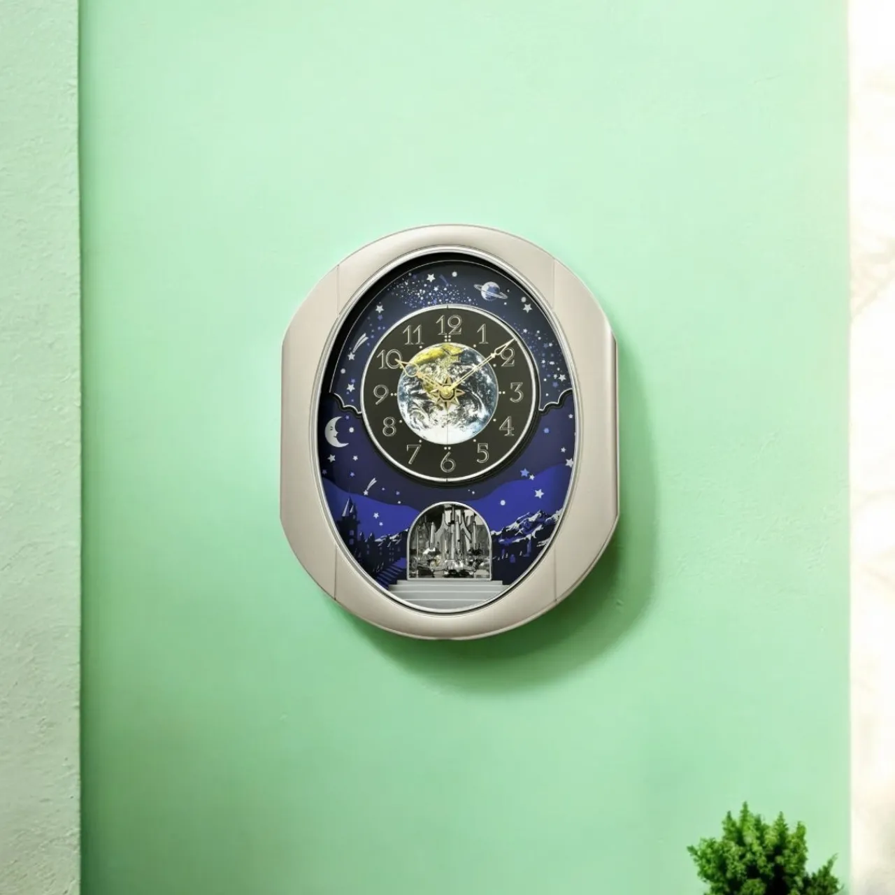 Peaceful Cosmos II Clock<Rhythm Clocks New