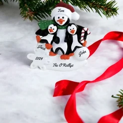 Penguin Parent With Two Chicks Ornament< Online