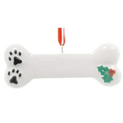 Personalizable Dog Bone Ornament< New