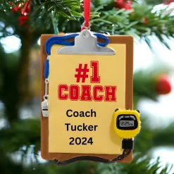 Personalized Coach Clipboard Ornament<Kurt Adler Outlet
