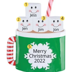 Personalized Family Of 4 Hot Cocoa Ornament | The Christmas Loft​​​​​​​< Fashion
