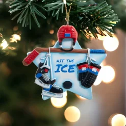 Personalized Hockey Star Ornament<Kurt Adler Best