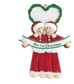 Personalized Male Couple Christmas Ornament< Fashion