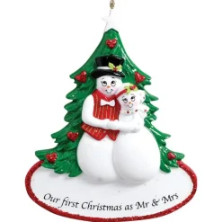Personalized Our First Christmas Snowman Ornament< Online