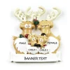 Personalized Reindeer Family of 4 Ornament - The Christmas Loft< Clearance