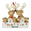 Personalized Reindeer Family of 6 Ornament - The Christmas Loft< Hot