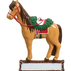 Personalized Saddled Horse Ornament< Sale