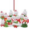 Personalized Snow Family of 11 Ornament< Outlet