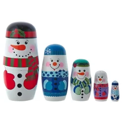 5-Piece Snowman Nesting Doll Set<Kurt Adler Online