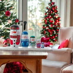5-Piece Snowman Nesting Doll Set<Kurt Adler Online