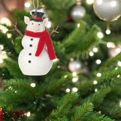 Pig Snowman Ornament< Online
