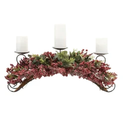 Pine and Berry Candle Centerpiece< Discount