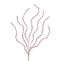 Pink and White Chenille Peppermint Twist Spray< Outlet