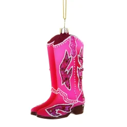 Pink Cowgirl Boot Ornament<Cody Foster & Co. Hot