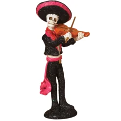 Pink Day of The Dead Figurine< New