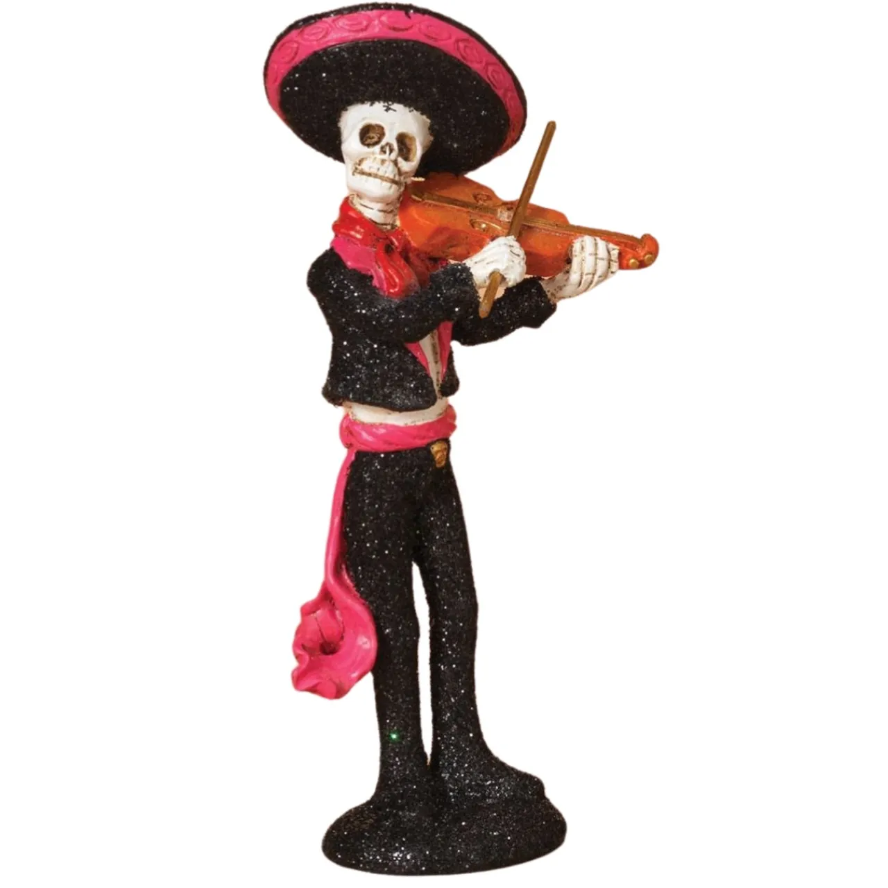 Pink Day of The Dead Figurine< New