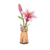 Pink Lily 3D Wooden Puzzle Flower Kit< Outlet