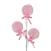 Pink Lollipop With Pompom Holly Spray< Discount