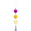 Pink Rainbow Heart Ornament< Sale