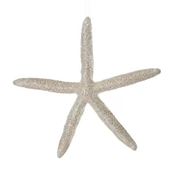 Plastic Frosted Leggy Starfish Ornament< Clearance