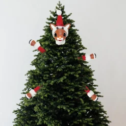 - Rudolph In A Cinch Tree Topper<Possible Dreams Fashion
