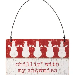 Primitives By Kathy Chillin' with My Snowmies Ornament< Hot