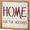 Primitives by Kathy Home for The Holidays Inset Slat Box Sign< Fashion