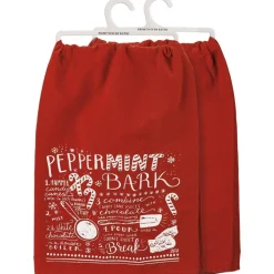 Primitives by Kathy Kitchen Towel - Peppermint Bark Recipe< Fashion