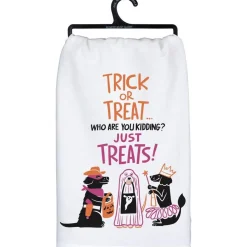 Primitives by Kathy Kitchen Towel Trick Or Treat Just Treats< Best