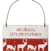 Primitives By Kathy Oh Deer It's Christmas Ornament< Hot