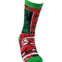 Primitives by Kathy Unisex Socks - Party Like Santa's Not Watching< Online