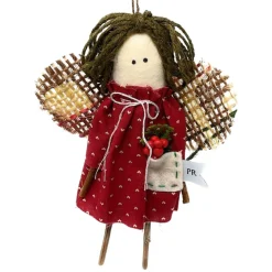 Country Angel Ornament<Priscilla Racki Online
