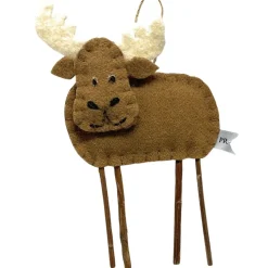 Handcrafted Moose Ornament<Priscilla Racki Online