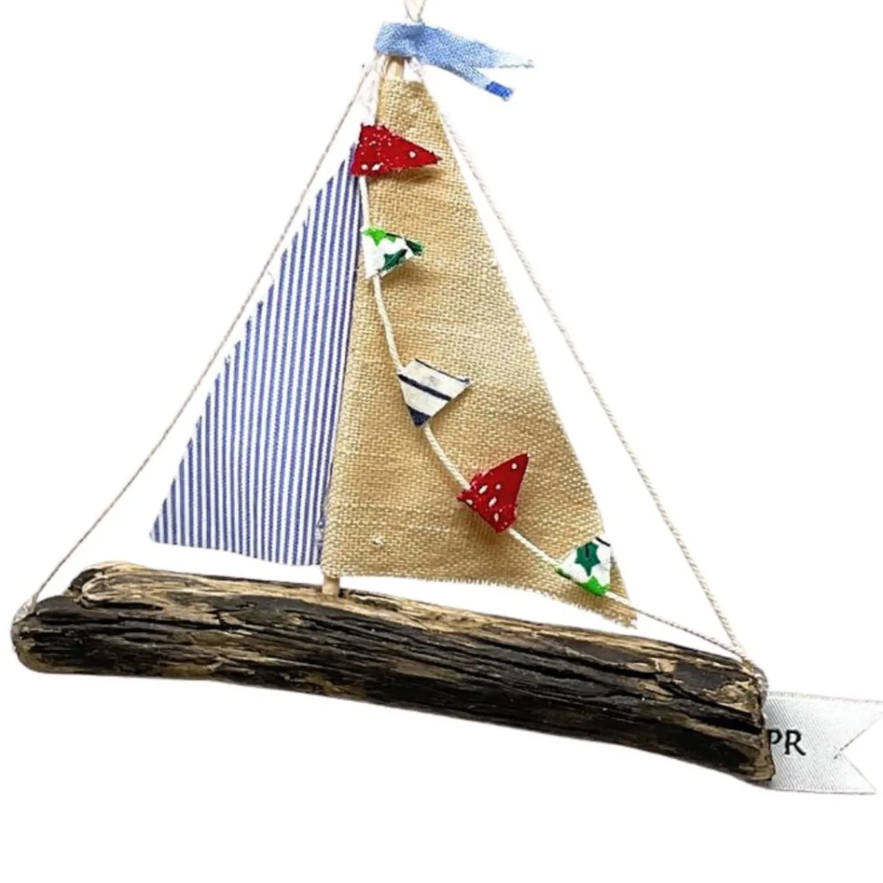 Handcrafted Sailboat Ornament<Priscilla Racki Fashion