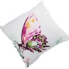 Purple Embroidered Butterfly Pillow< Discount