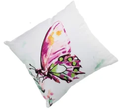Purple Embroidered Butterfly Pillow< Discount