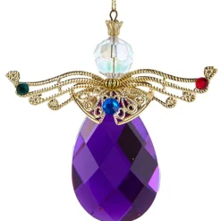 Purple Jeweled Angel Ornament<Kurt Adler Best