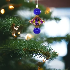 Purple Merry & Bright Spindle Ornament<Cody Foster & Co. Hot