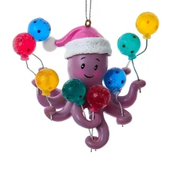 Purple Octopus With Lollipops Ornament<Kurt Adler Hot