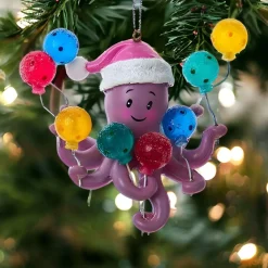 Purple Octopus With Lollipops Ornament<Kurt Adler Hot