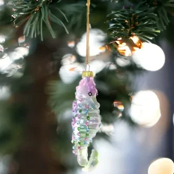 Purple/Green Deep Sea Seahorse Ornament<Cody Foster & Co. Discount