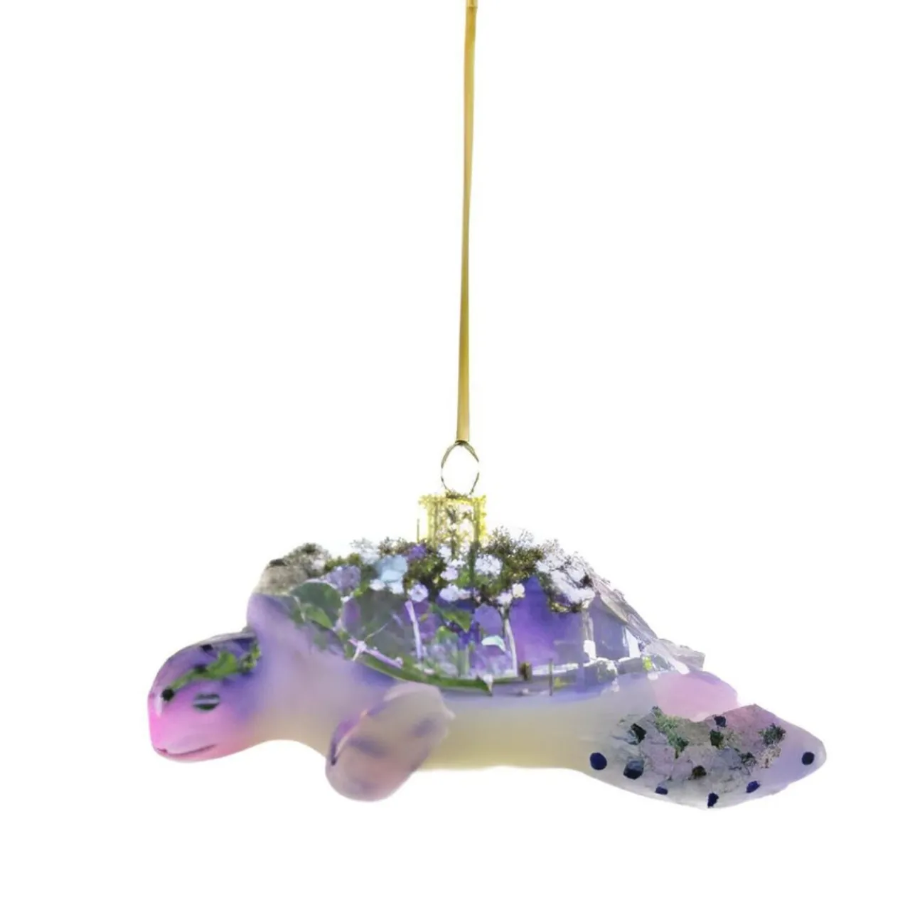 Purple/Green Deep Sea Turtle Ornament<Cody Foster & Co. Hot