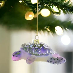 Purple/Green Deep Sea Turtle Ornament<Cody Foster & Co. Hot