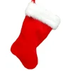 20" Classic Red And Faux Fur Stocking<Kurt Adler Fashion