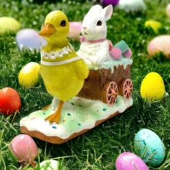 7" Duckling Pulling Easter Cart< Online
