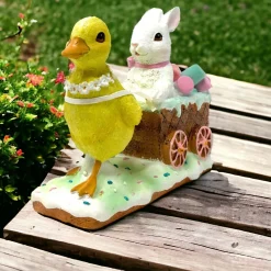 7" Duckling Pulling Easter Cart< Online
