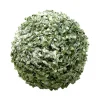 10" Iced Boxwood Kissing Ball Decor< Outlet