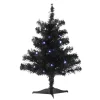 18"  Pre-Lit Black Christmas Tree<Old World Glass Outlet