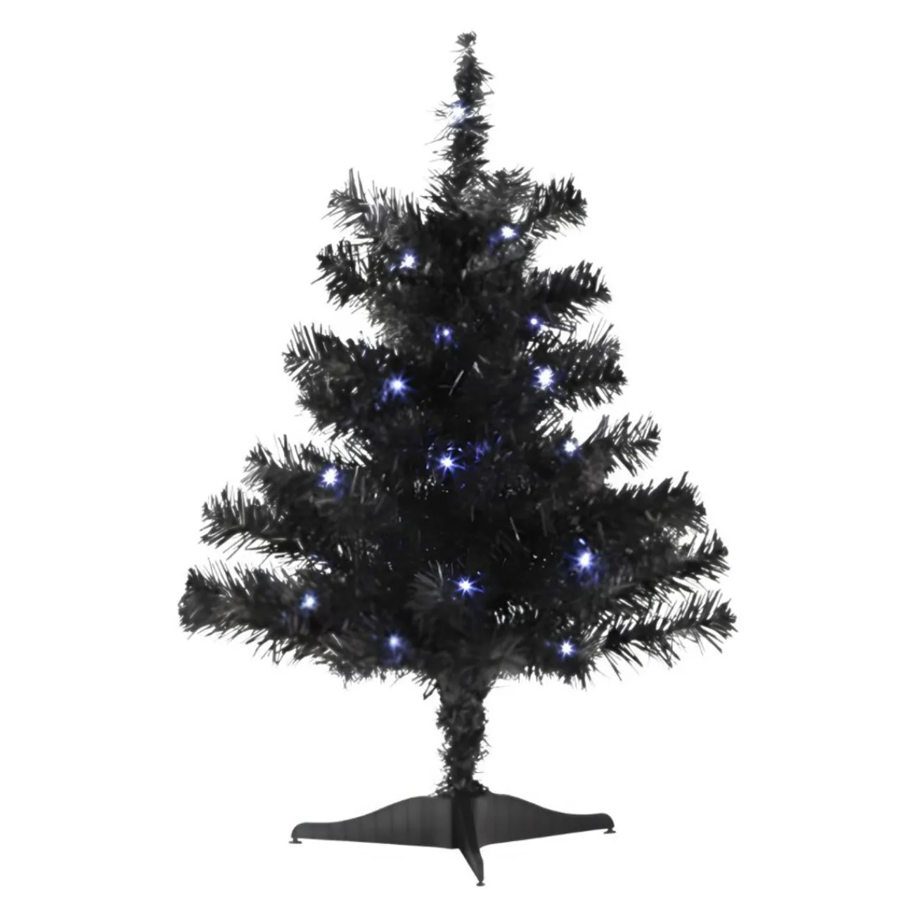 18" Pre-Lit Black Christmas Tree<Old World Glass Outlet